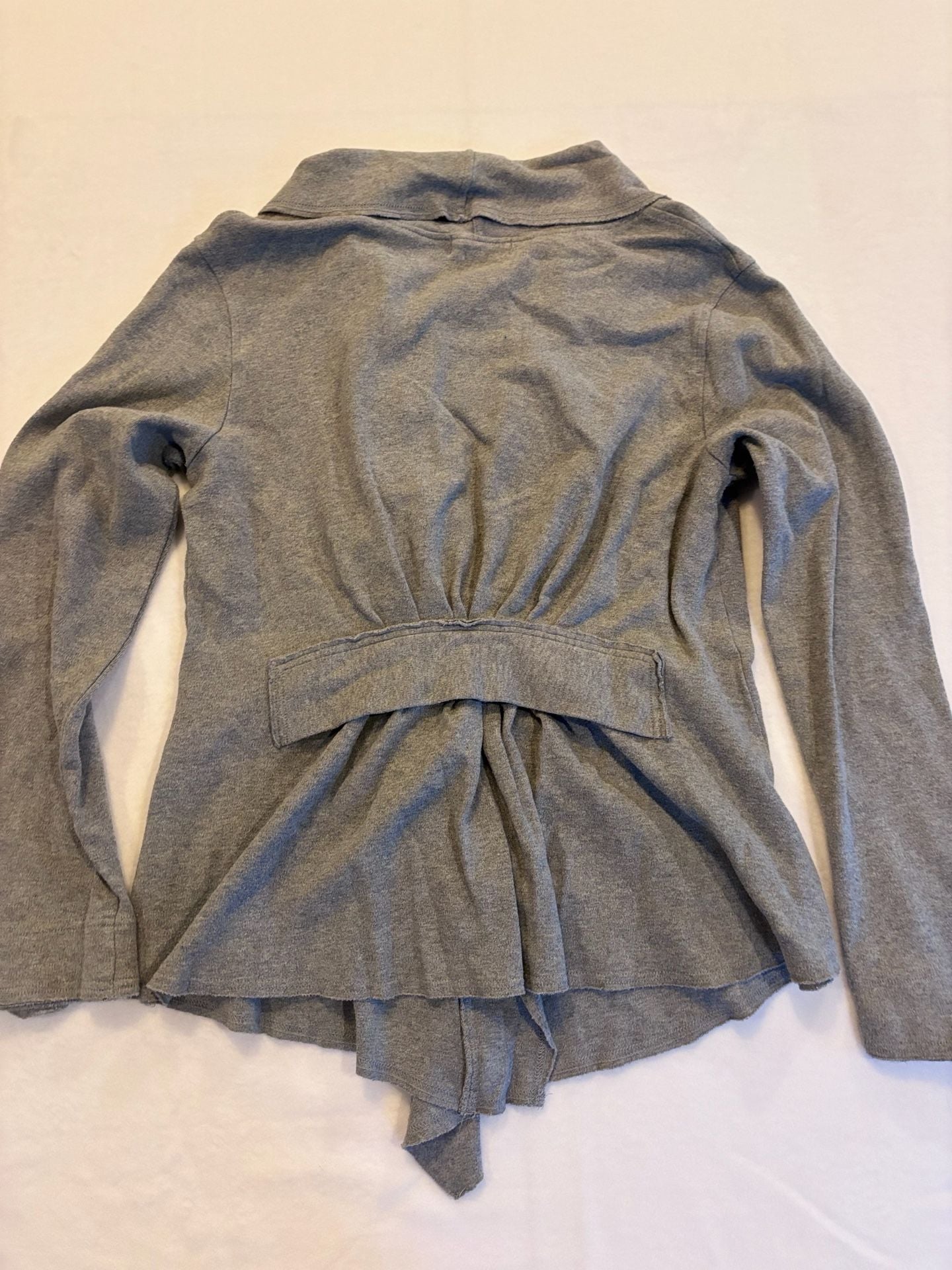 Meesh & Mia Gray Ruffled Front Jacket with Alabama Crimson Tide Logo Size L 8