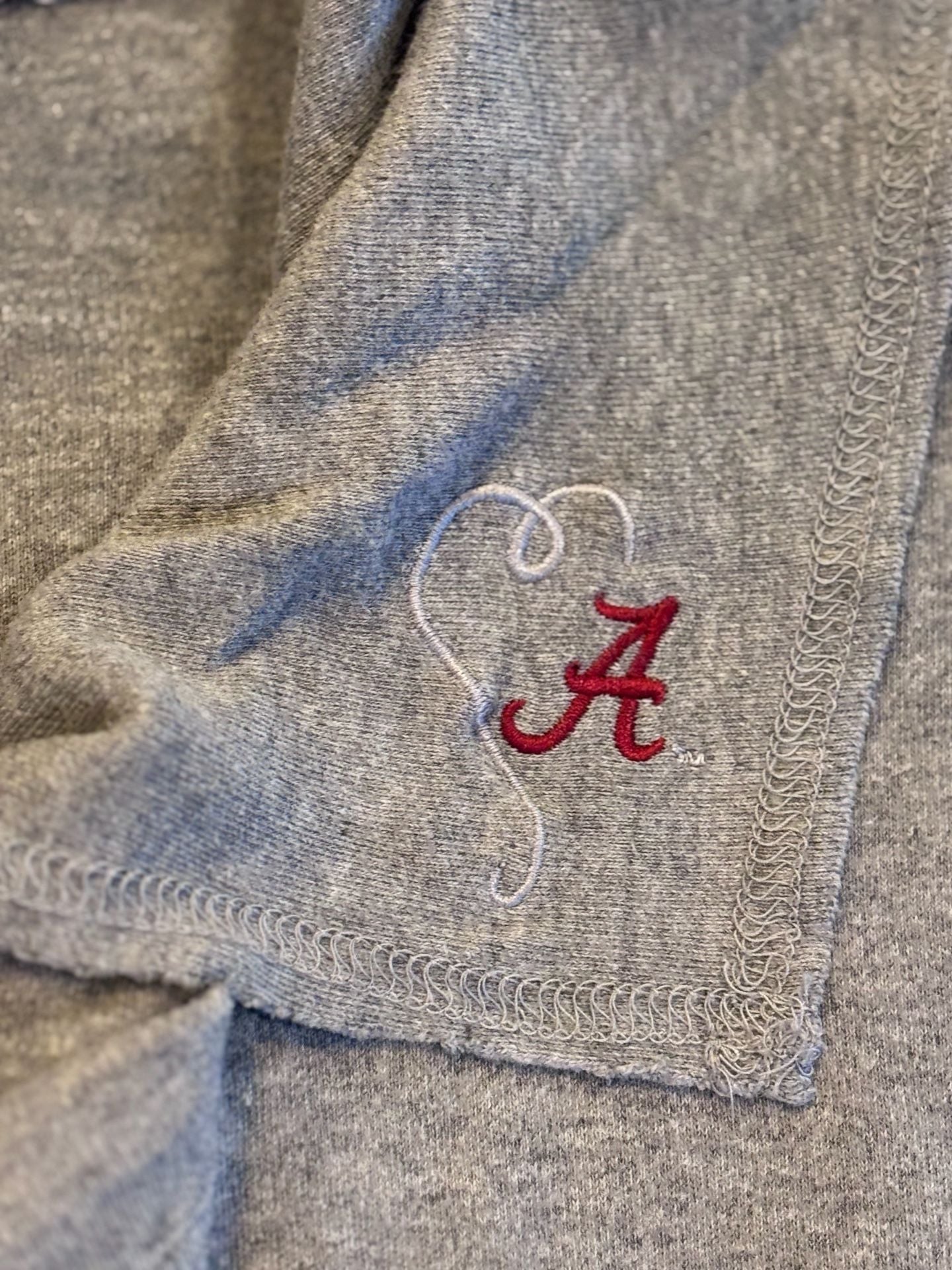 Meesh & Mia Gray Ruffled Front Jacket with Alabama Crimson Tide Logo Size L 9