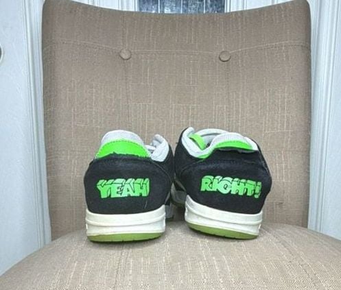 Lakai x Yeah Right Telford Low Skate Shoes Black/White/Green 4