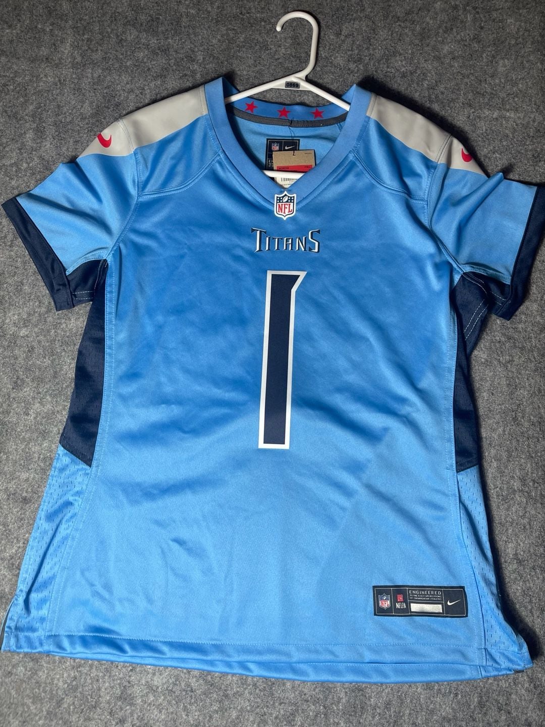 Nike Cam Ward Tennessee Titans Women's Game Jersey Light Blue Size L 2