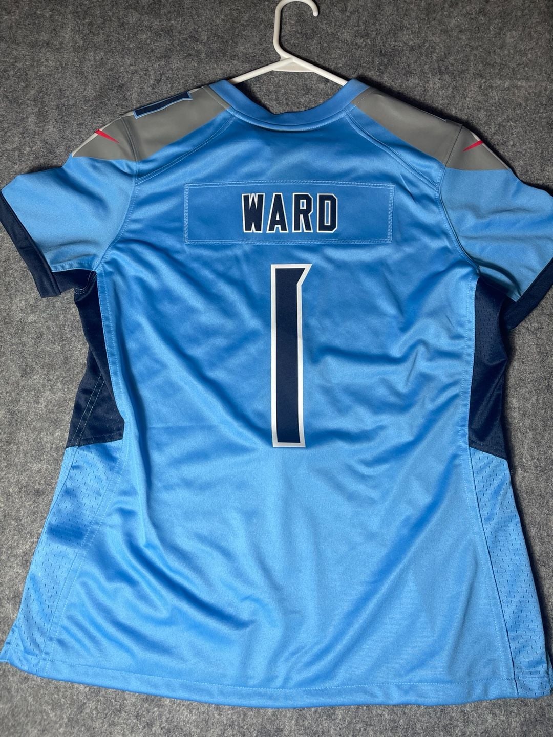 Nike Cam Ward Tennessee Titans Women's Game Jersey Light Blue Size L 4