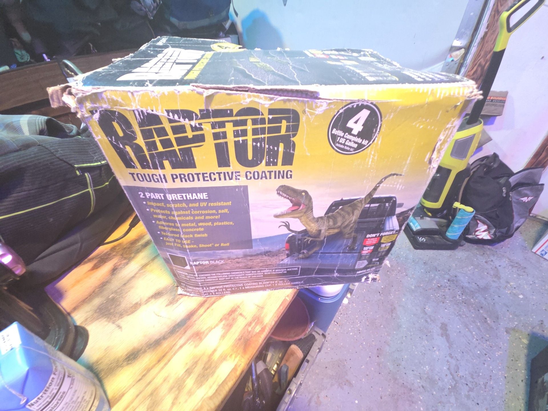 U-POL Raptor Tough Protective Coating 4 Bottle Kit Black UP5041 1