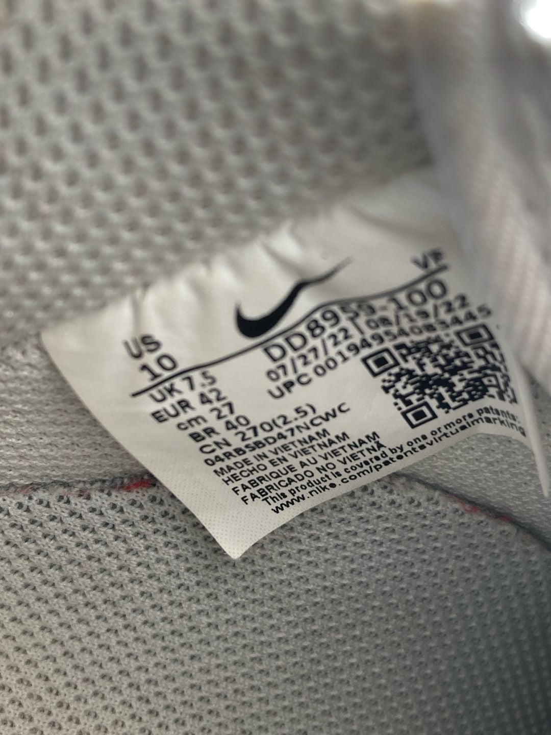 Nike Air Force 1 '07 White Size 10 (DD8959-100) 7