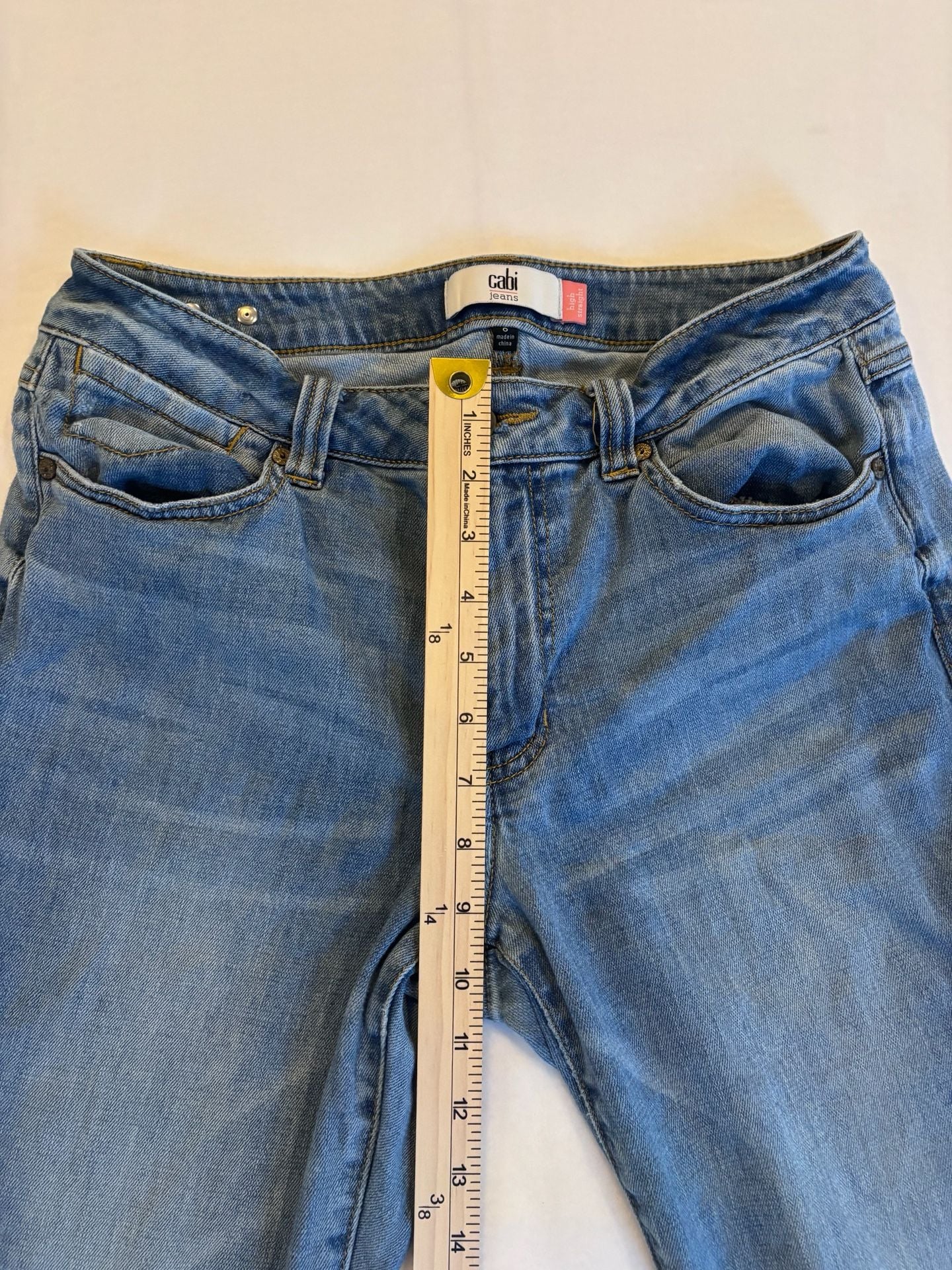 Cabi Jeans High Straight Denim Pants Size 8 Style 5309 4