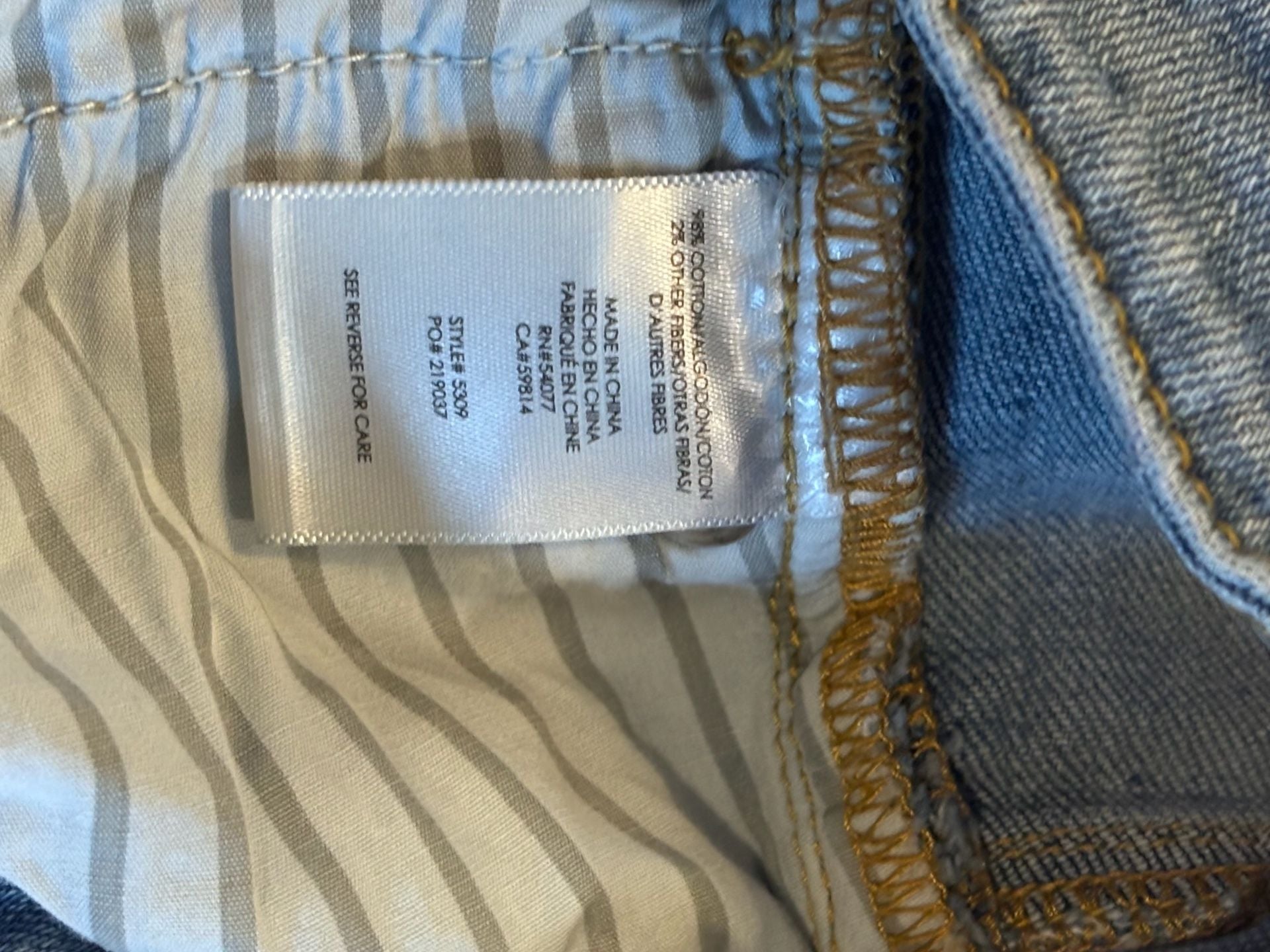 Cabi Jeans High Straight Denim Pants Size 8 Style 5309 7