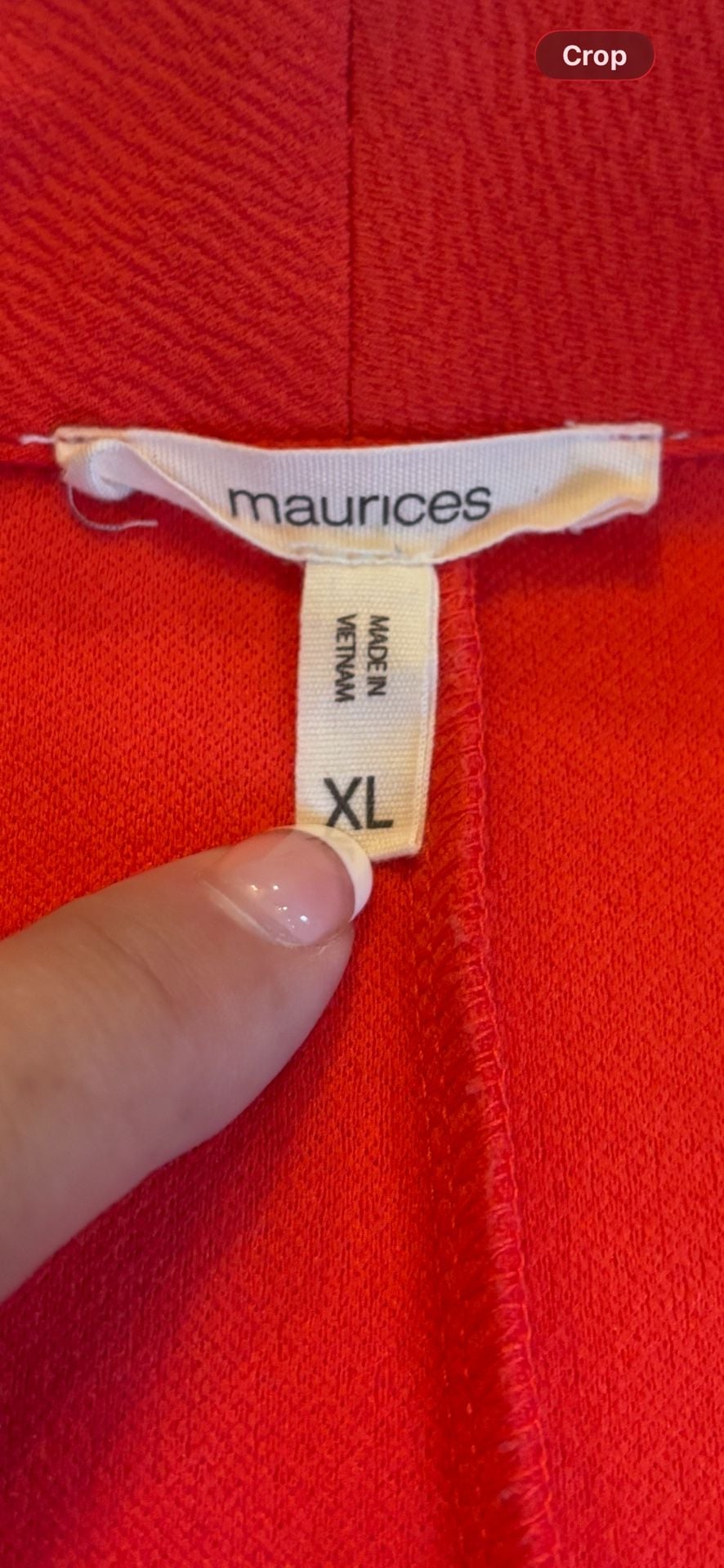 Maurices Red Open Front Blazer with Scrunch Sleeves Size XL 4