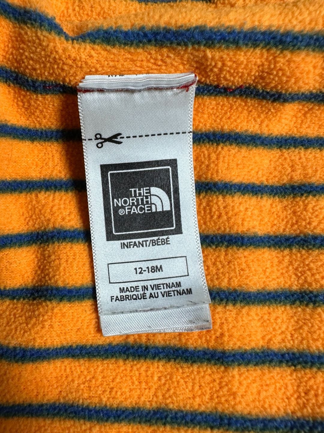 The North Face Reversible Blue Orange Hooded Infant Jacket 12-18M 5