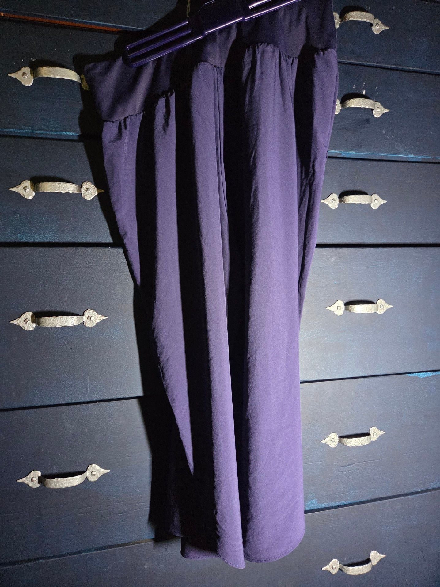 Halara Navy Blue High Waisted Flowy Yoga Pants 4