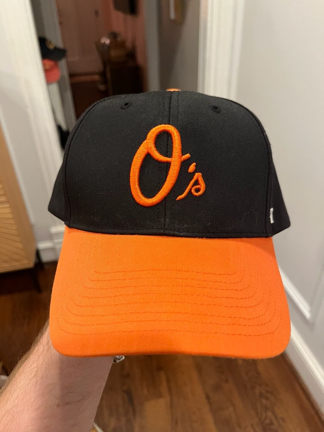 47 Brand Baltimore Orioles Black and Orange Snapback Hat 2