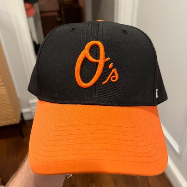 47 Brand Baltimore Orioles Black and Orange Snapback Hat