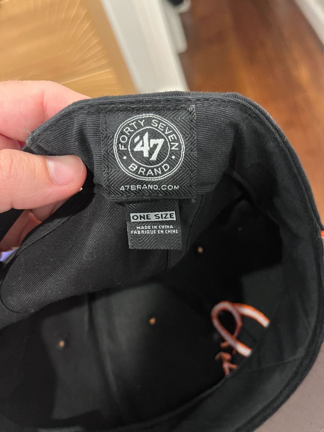 47 Brand Baltimore Orioles Black and Orange Snapback Hat 4