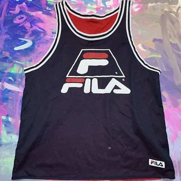 Fila Reversible Basketball Jersey Y2K 90s