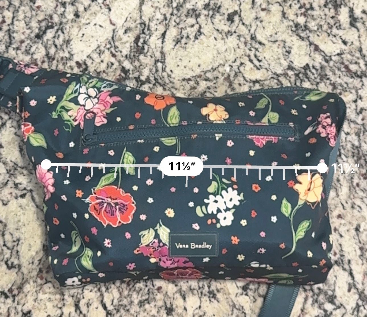 Vera Bradley Botanical Floral Nylon Crossbody Shoulder Bag 7