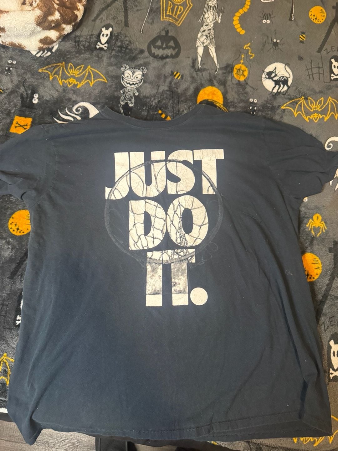 Nike Just Do It Basketball Net Graphic T-Shirt Black XL 2