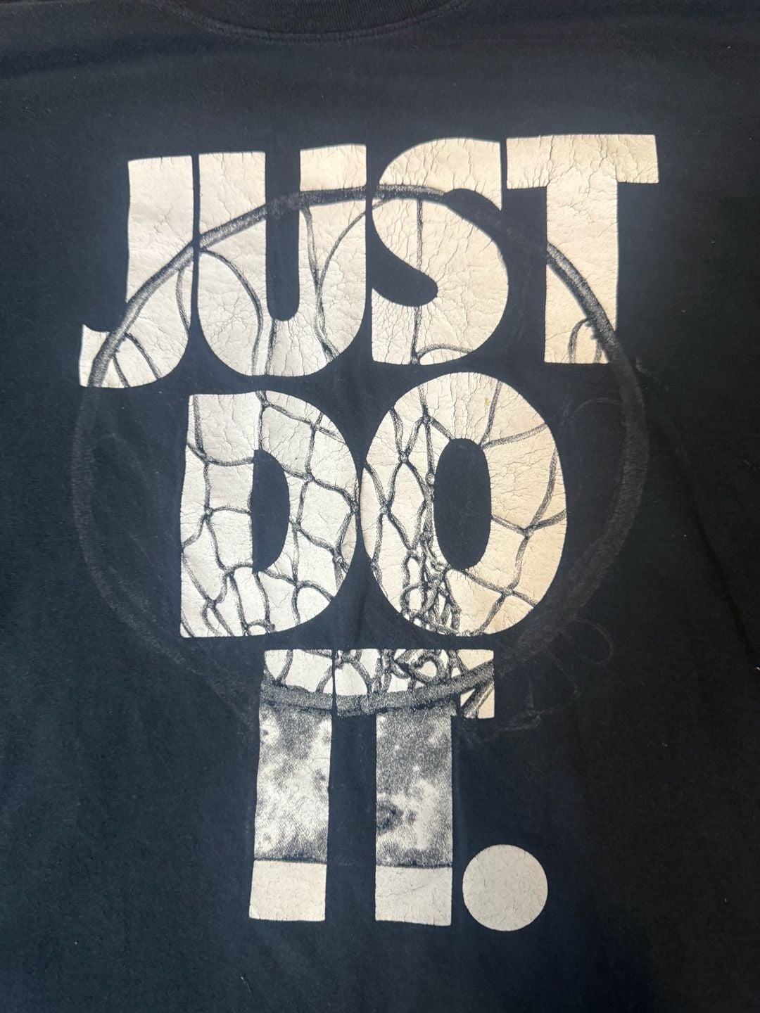 Nike Just Do It Basketball Net Graphic T-Shirt Black XL 3