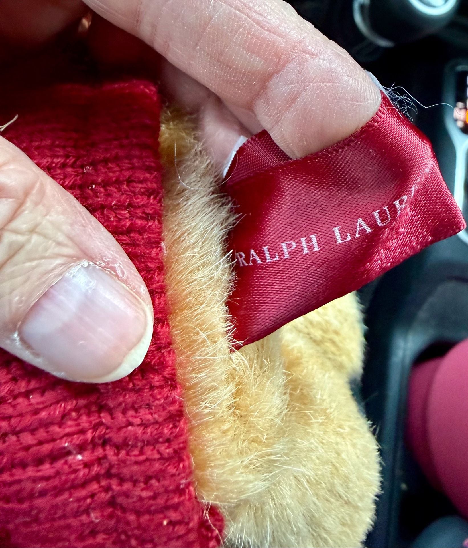 Ralph Lauren The Polo Bear Holiday Red Sweater And Beanie Hat Plush 2