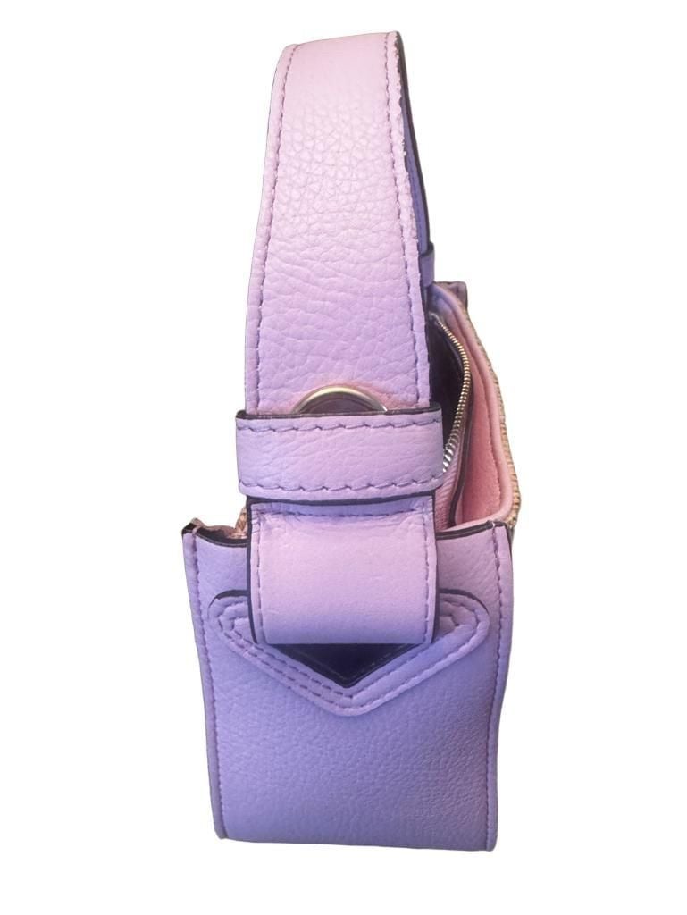 Borse In Pelle Genuine Leather Pink and Straw Shoulder Bag Made in Italy 1220 4