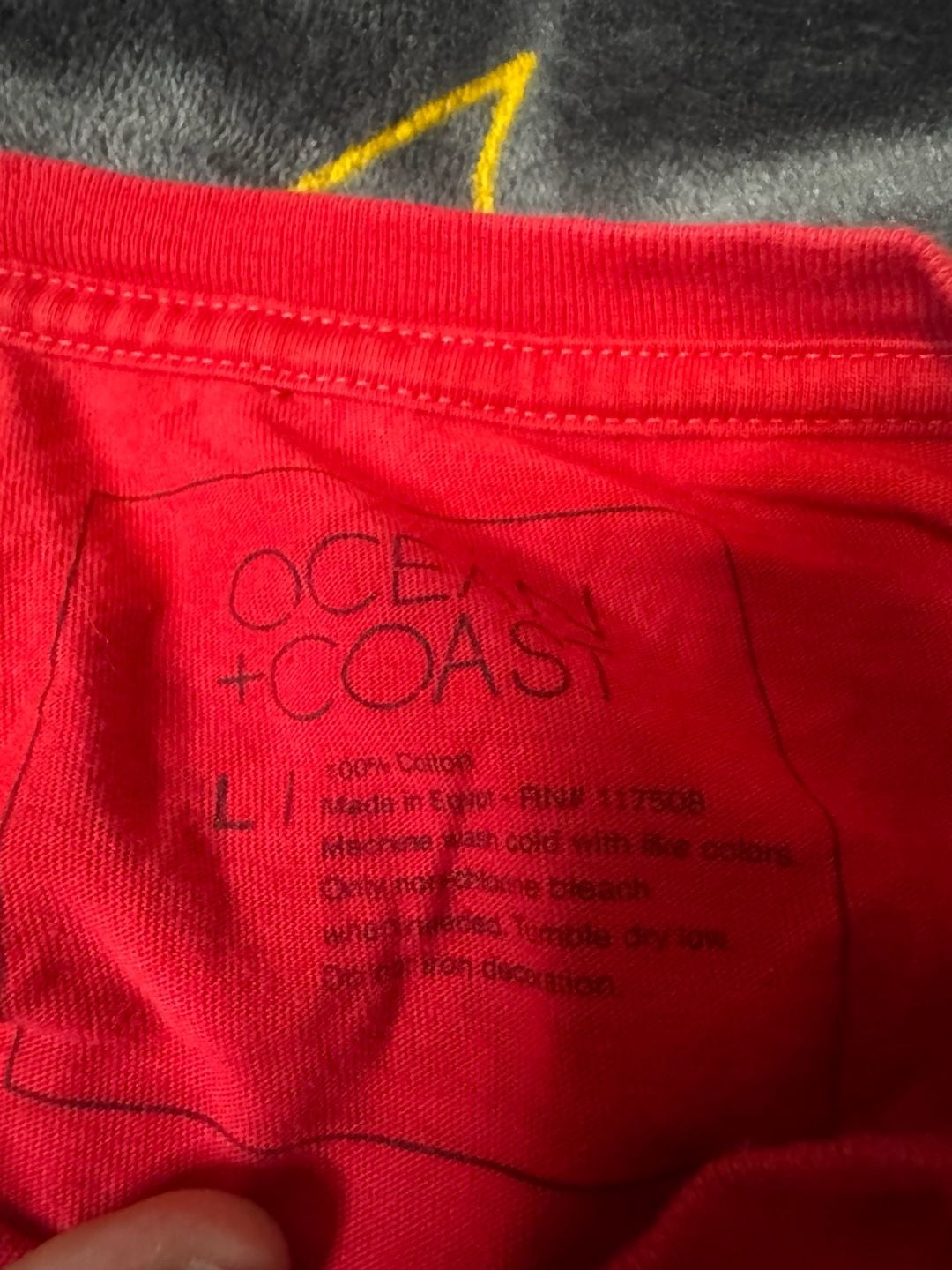 Ocean + Coast Red Long Sleeve Marlin Graphic T-Shirt 6