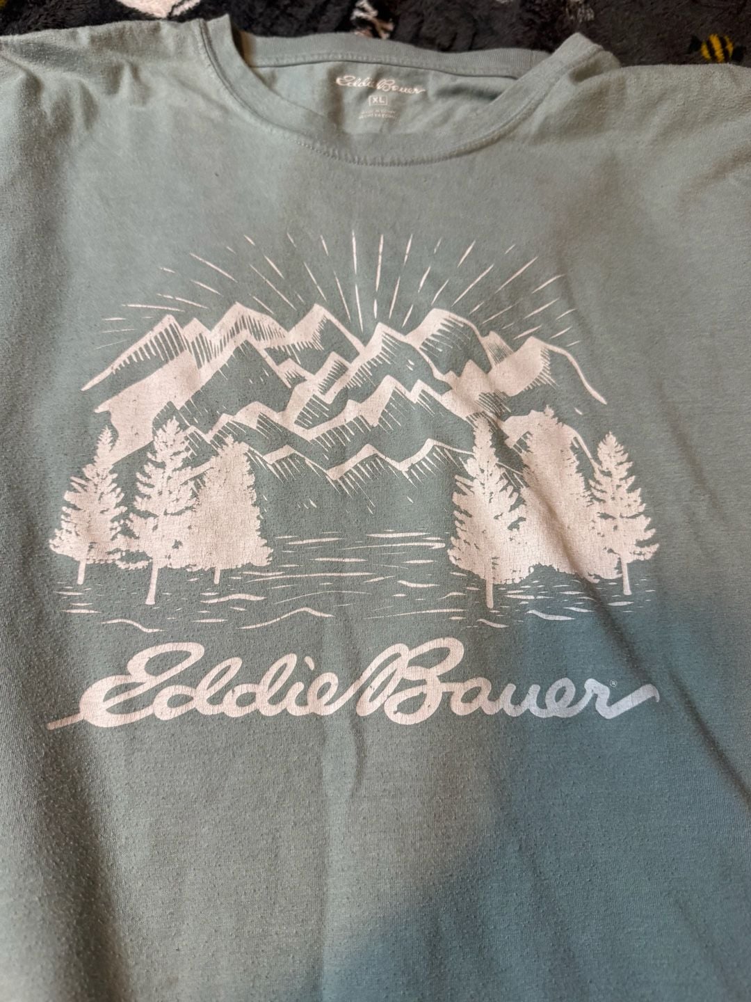 Eddie Bauer Men's Mountain Graphic Print Long Sleeve T-Shirt Size XL 3