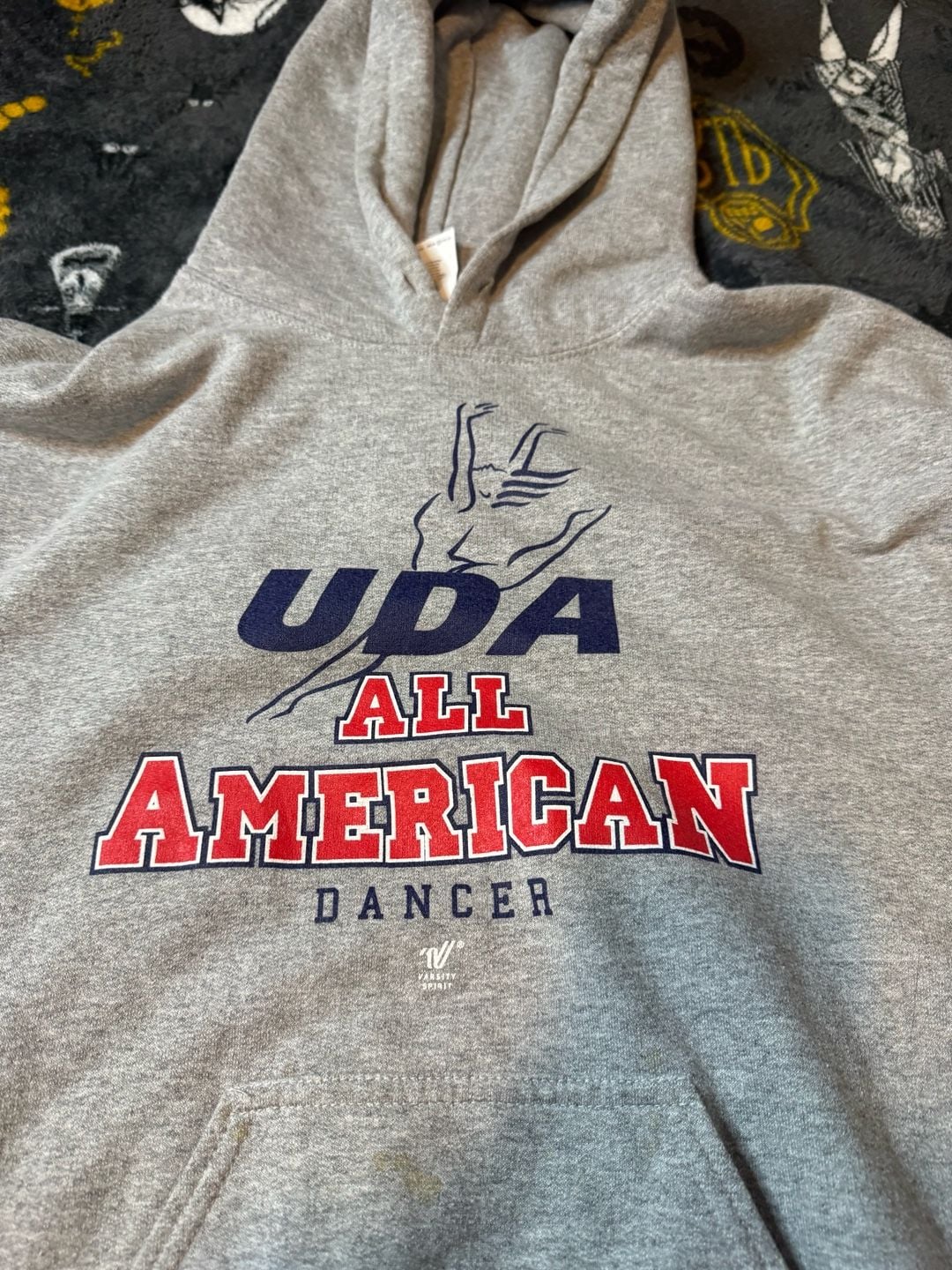 Gildan Heavy Blend Gray UDA All American Dancer 2021 Hoodie Sweatshirt Small 3