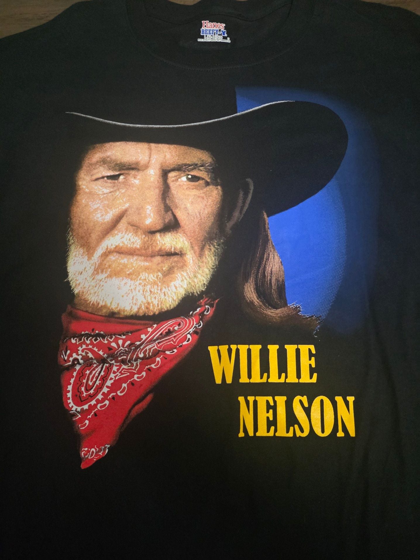 Willie Nelson 2012 Tour Graphic T-Shirt Black 3