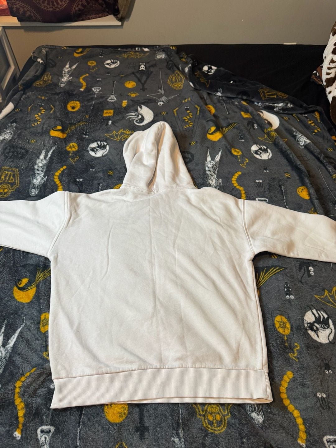 Reebok Identity Logo White French Terry Pullover Hoodie Size M 3