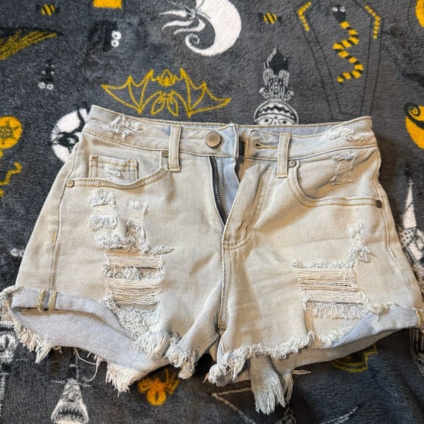 Wonderly Distressed Denim Cutoff Shorts Size 26