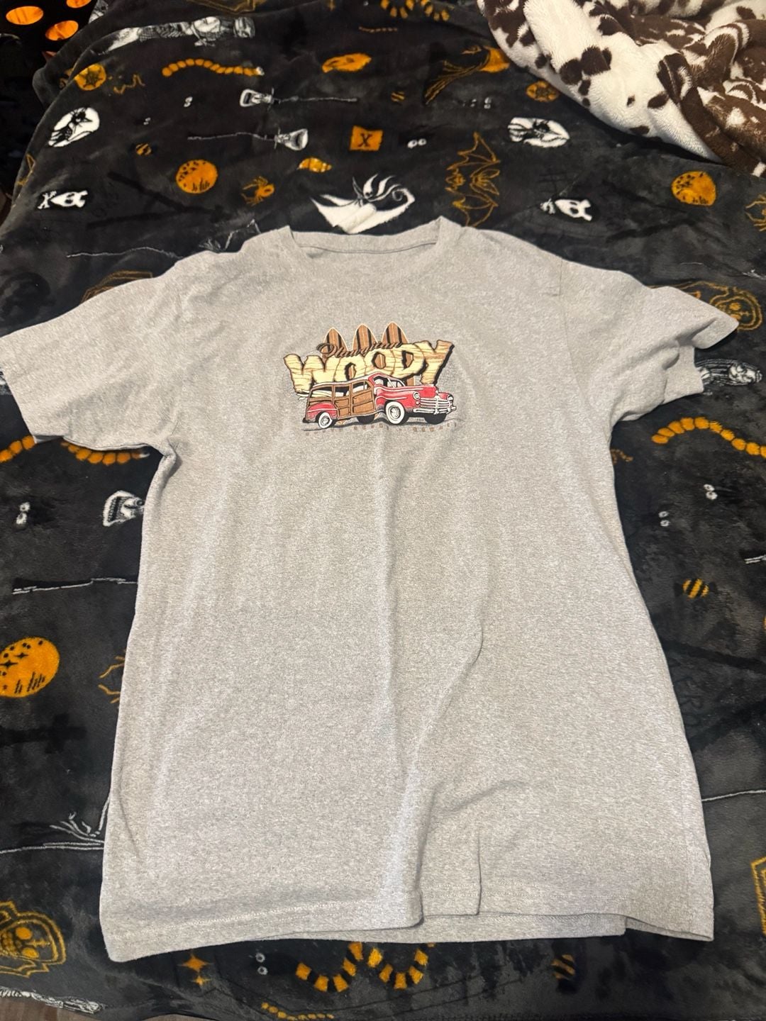 North Shore Hawaii Hawaiian Woody Station Wagon Graphic T-Shirt Gray 2