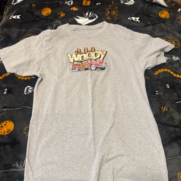North Shore Hawaii Hawaiian Woody Station Wagon Graphic T-Shirt Gray