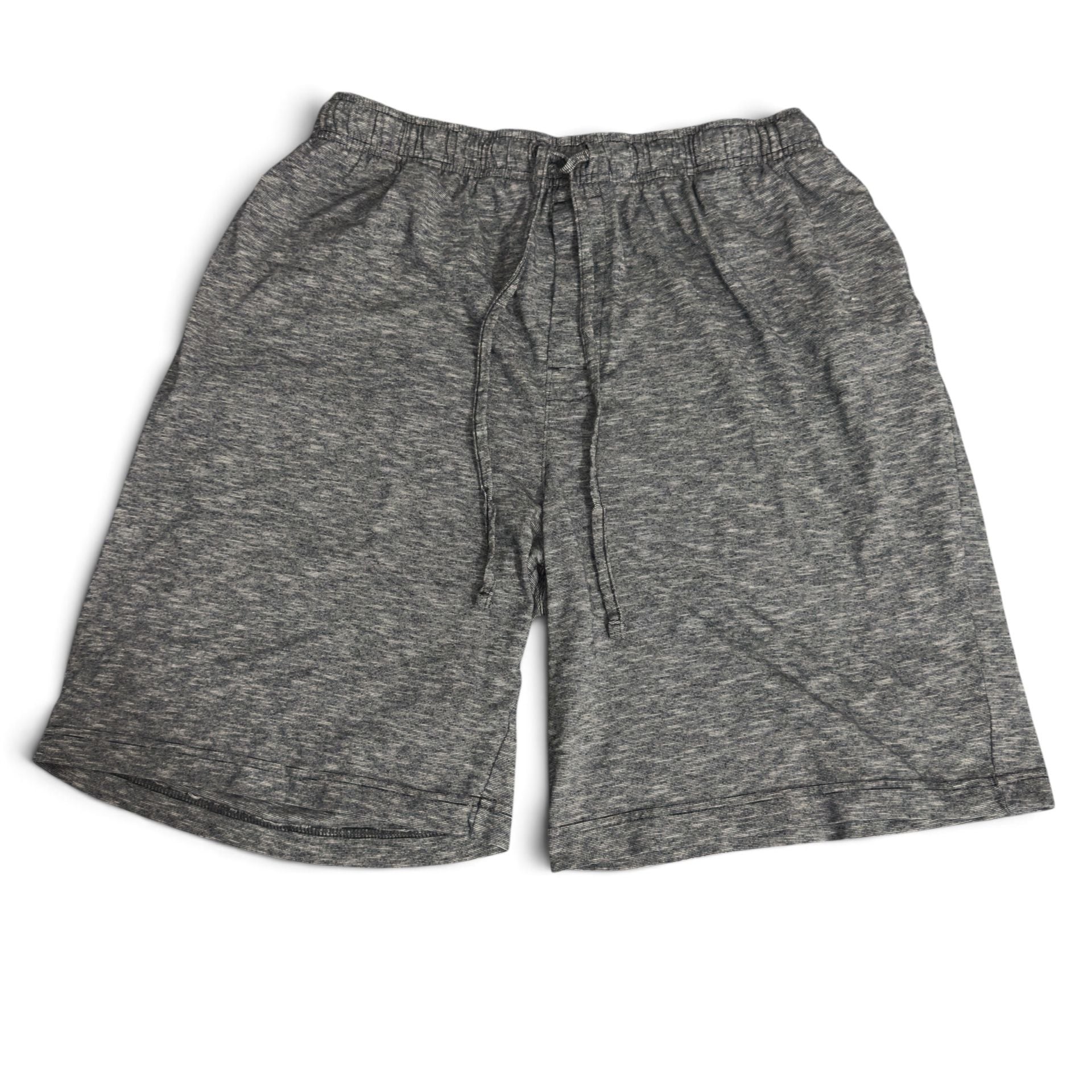 Croft & Barrow Gray Marled Knit Lounge Shorts with Drawstring 2