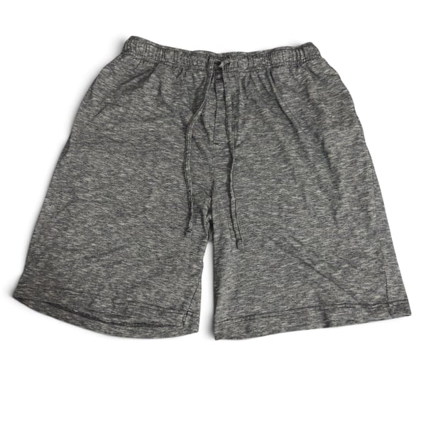 Croft & Barrow Gray Marled Knit Lounge Shorts with Drawstring