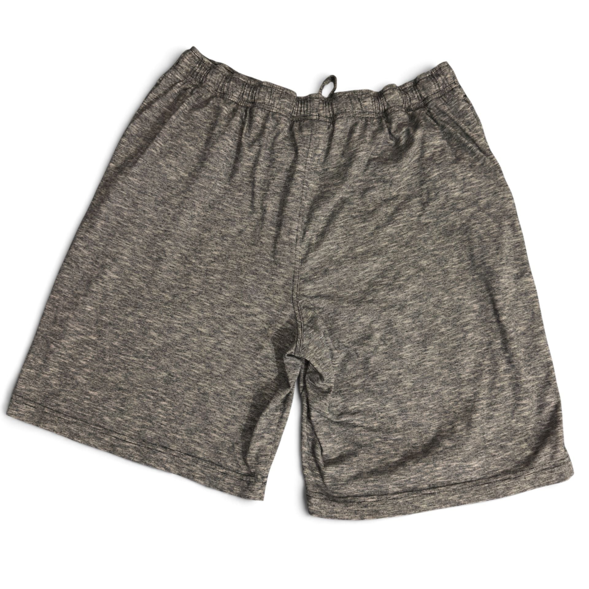 Croft & Barrow Gray Marled Knit Lounge Shorts with Drawstring 4