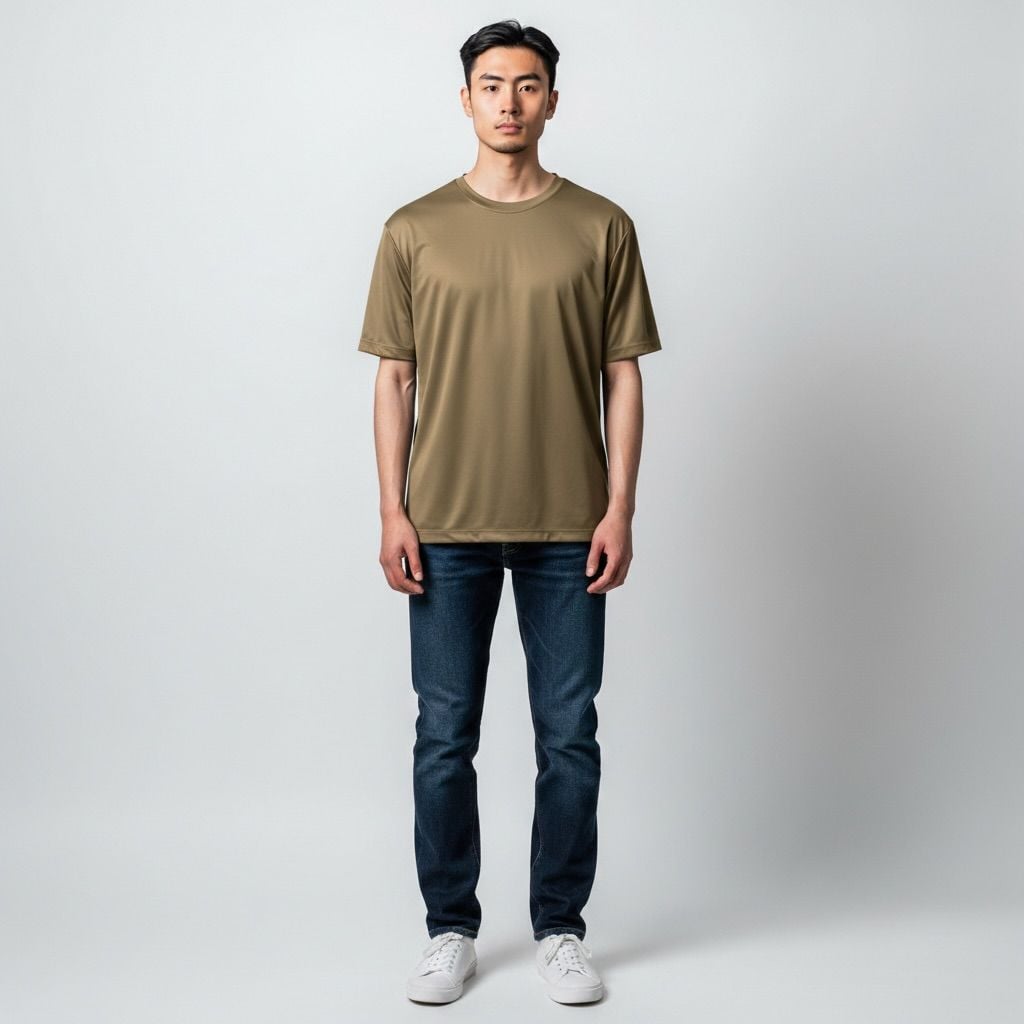 Reebok Men's ID Train Short Sleeve Tech Crewneck T-Shirt Army Green Medium 3