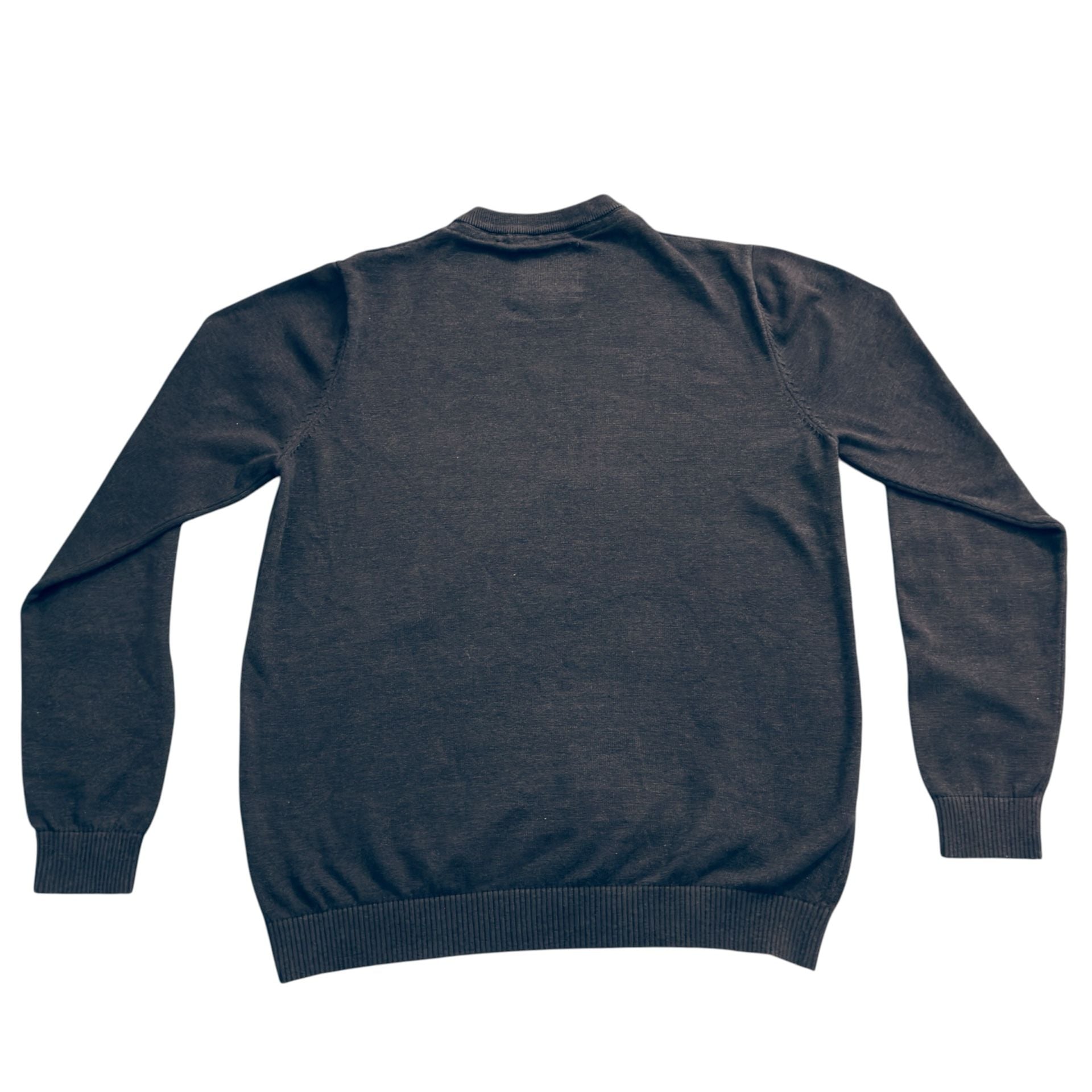 7 packs West Ace Men's Long Sleeve V-Neck Knit Sweater Dark Gray Size M 4