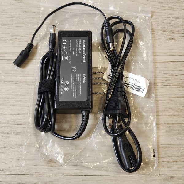ABLEGRID Model ZH-67-123 12V 3A AC/DC Power Adapter Charger