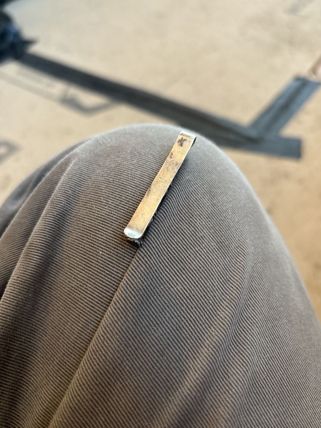 Vintage Silver 925 Bambu Shaped Tie Clip Bar 3