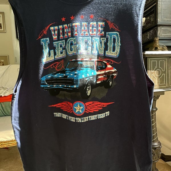 Way To Celebrate Vintage Legend Muscle Tank Top L (42-44)