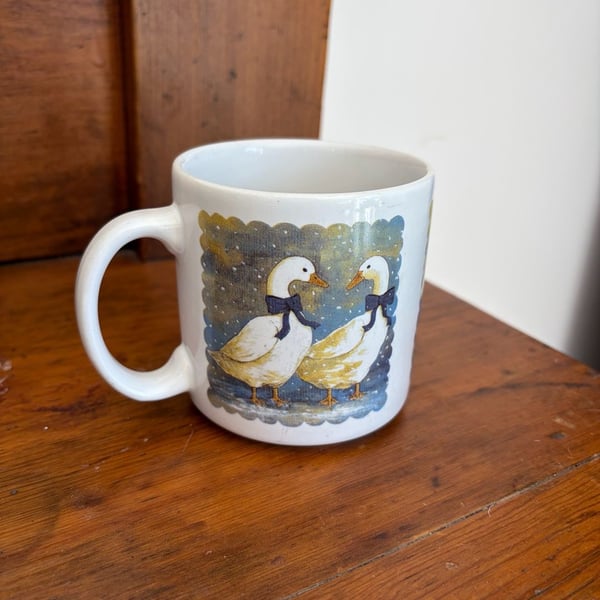 Vintage Goose in Snow Mug