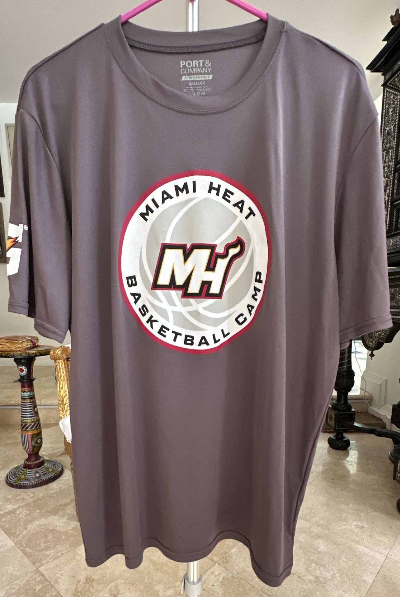 Miami Heat Basketball Camp Performance T-Shirt Size L 2