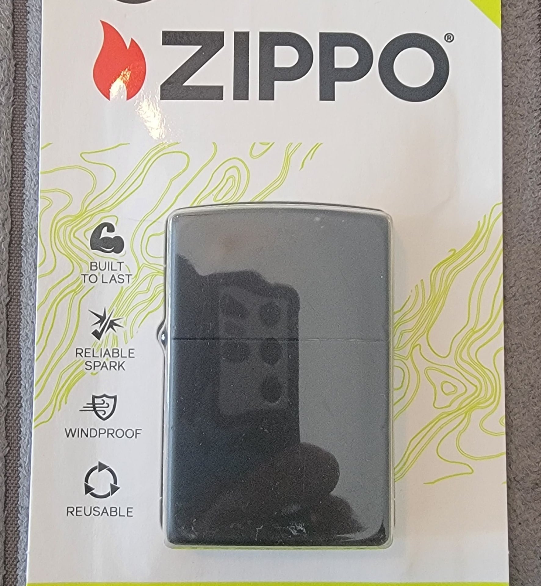 Zippo 218 BP Reg Black Matte Windproof Lighter 1