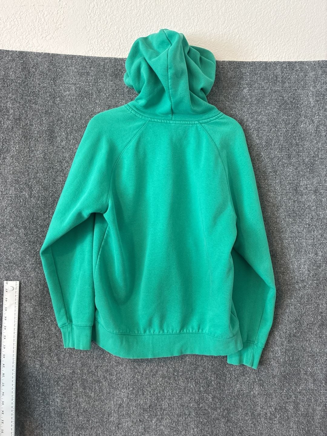 Carhartt WIP Hooded Chase Sweat Teal Green Hoodie Size M missing drawstring 7