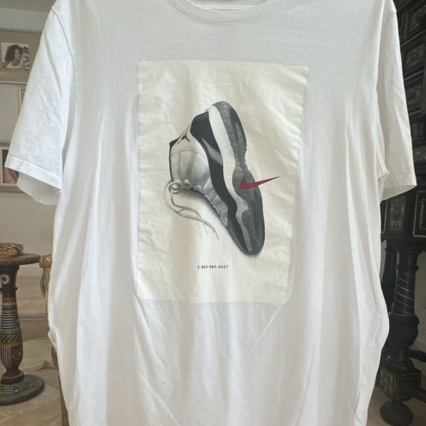 Nike Jordan Air Jordan 11 Graphic T-Shirt White Size L