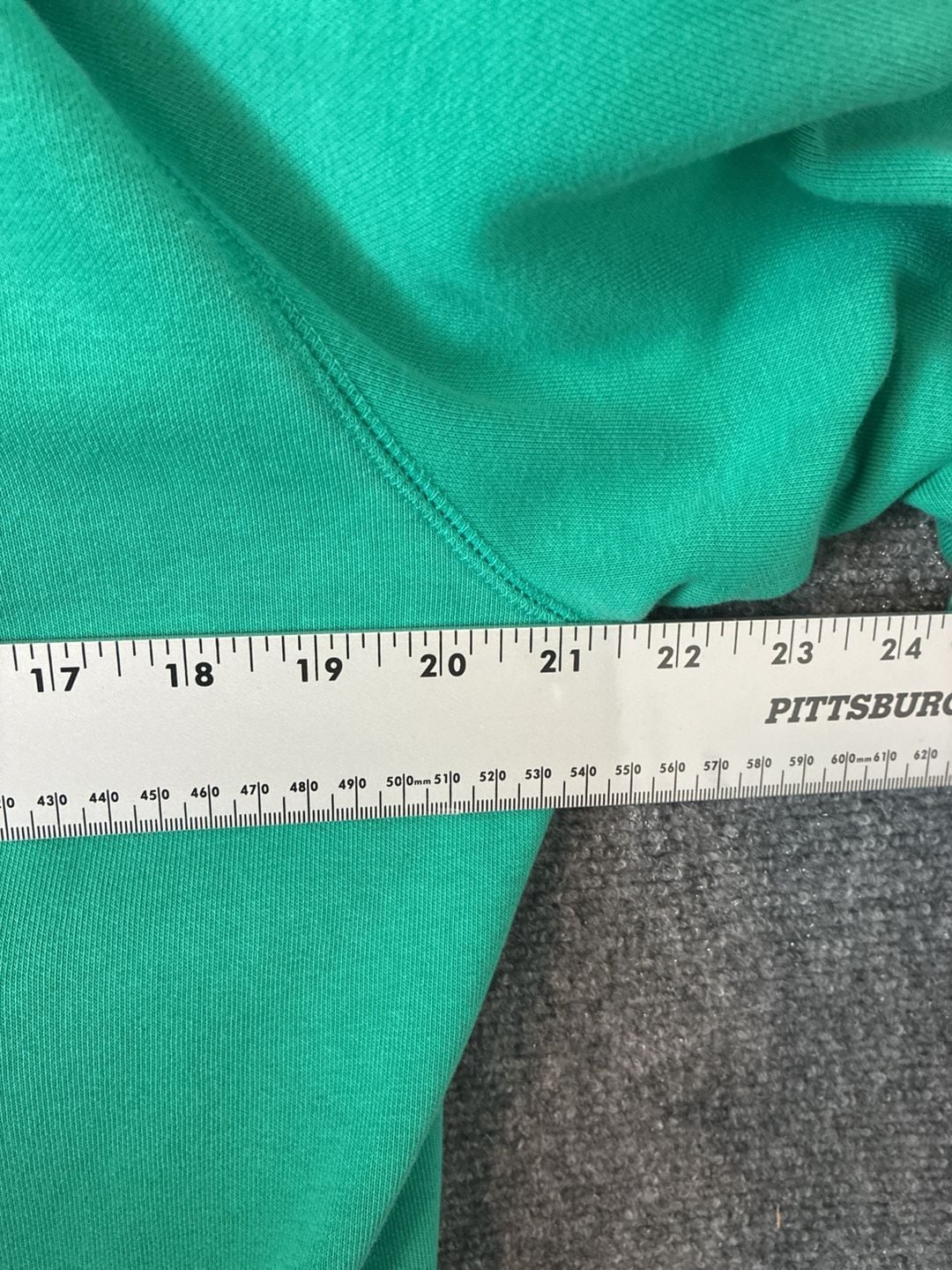 Carhartt WIP Hooded Chase Sweat Teal Green Hoodie Size M missing drawstring 9