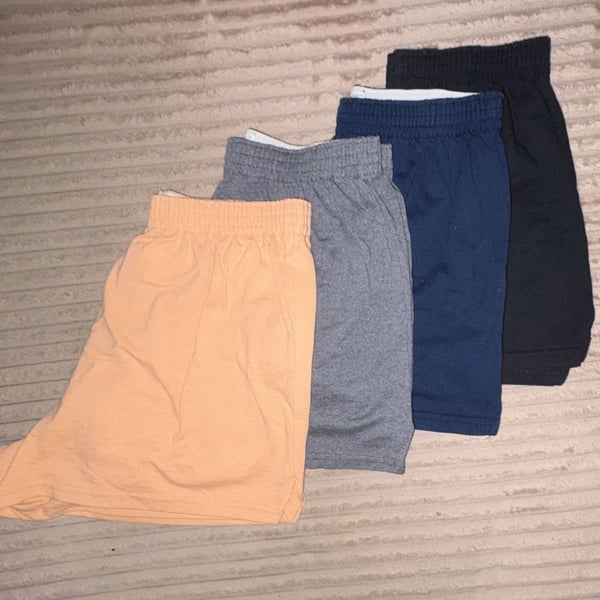 Soffe Juniors Elastic Waistband Jersey Shorts Lot of 4