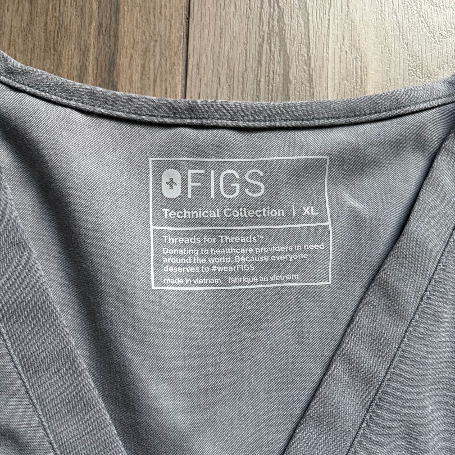 Figs Technical Collection Gray Scrub Set XL 7