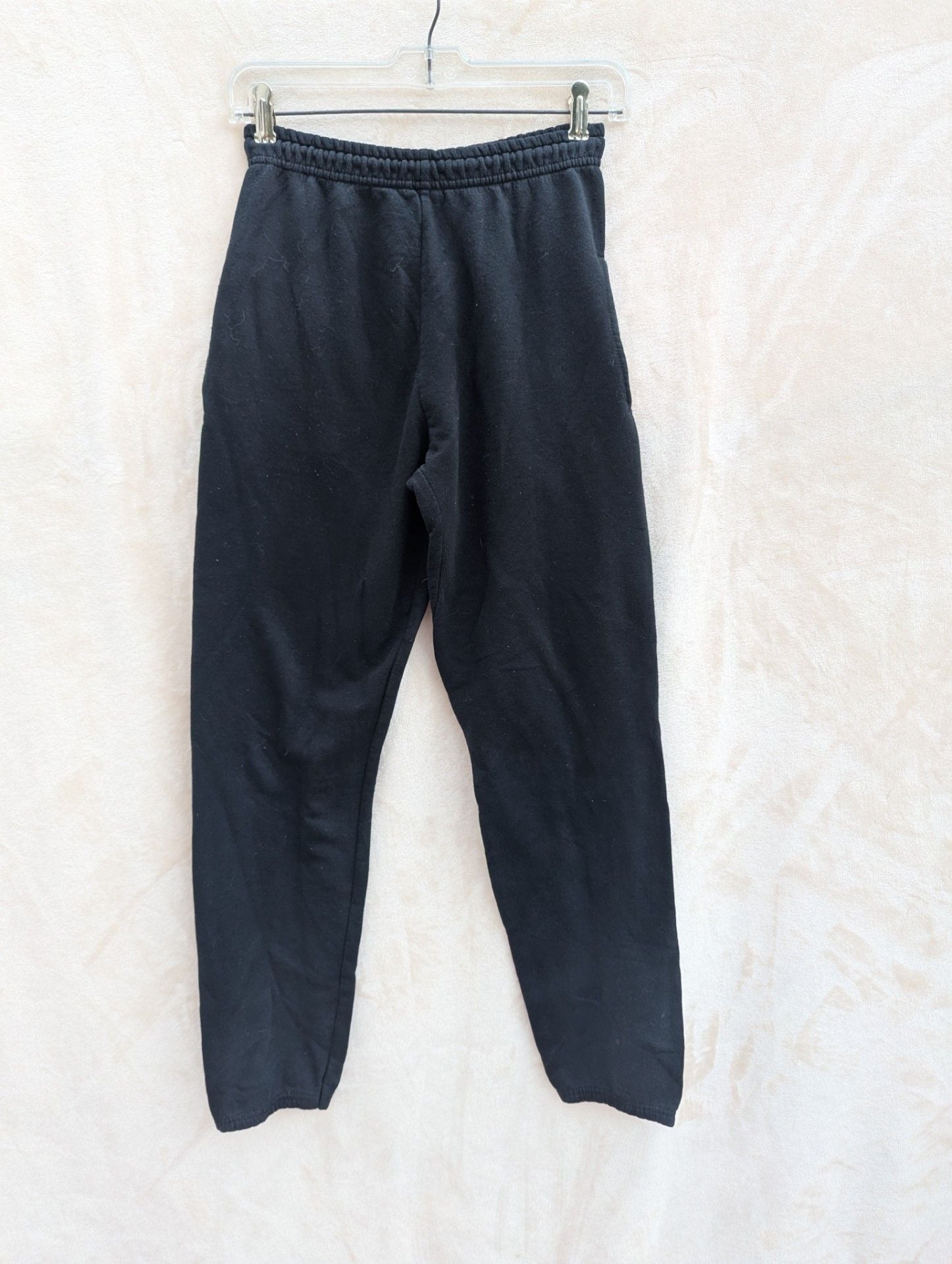 Athletic Works Men's Black Fleece Sweatpants Size Small 28-30 2