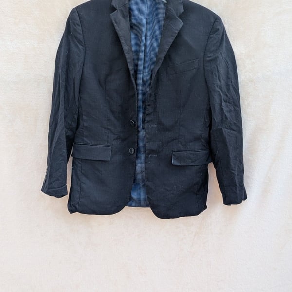 Egara Slim Fit Super 120s Dark Blue Suit Jacket Blazer