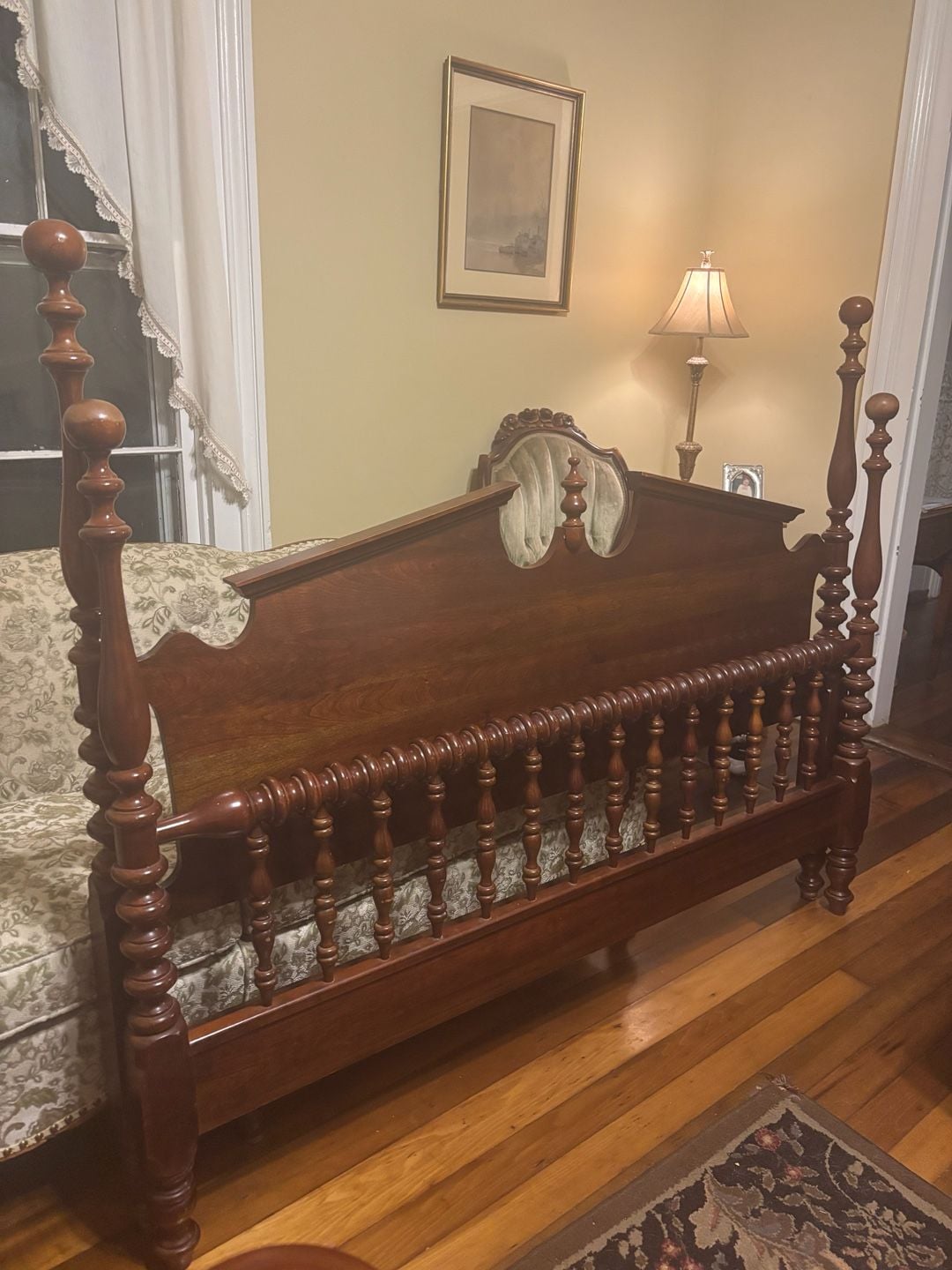 Vintage Queen Size Headboard & Footboard from Colonial Style Four Poster bed 3