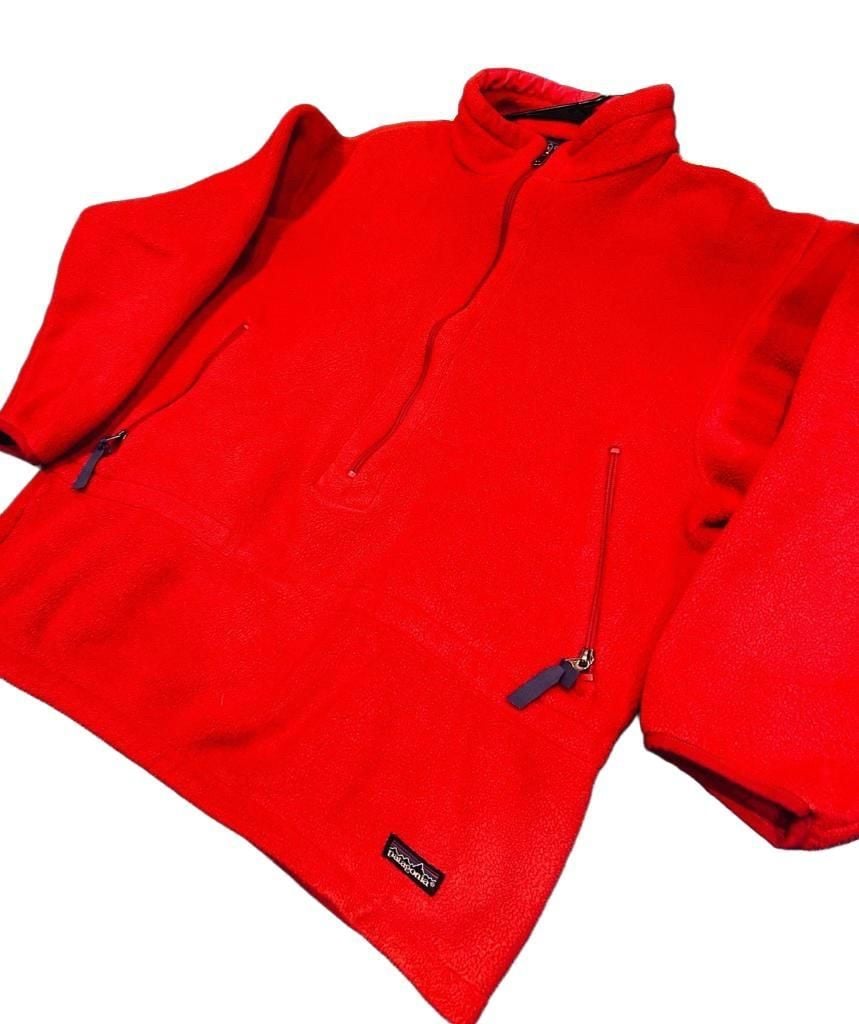 Patagonia Vintage Synchilla Marsupial Fleece Pullover Jacket Size medium/Large Made in USA Magenta 3