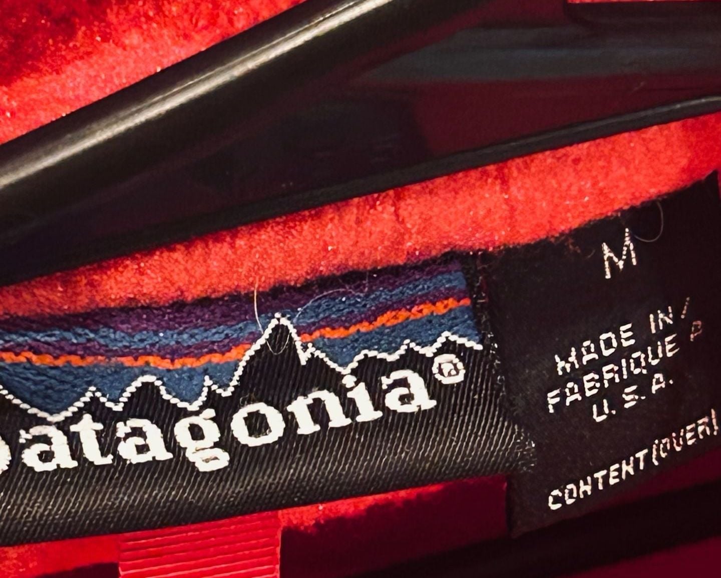 Patagonia Vintage Synchilla Marsupial Fleece Pullover Jacket Size medium/Large Made in USA Magenta 9
